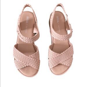 Melissa X Salinas Hotness Flatform Platforms Double Woven Strap Sandals